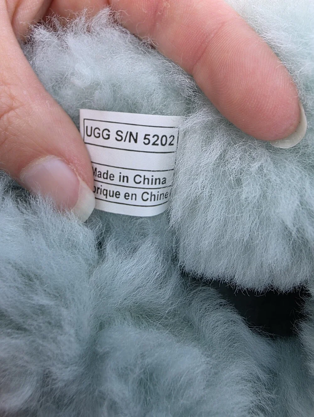 UGG Kids Mint Green Shearling Booties